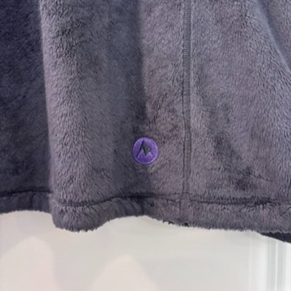 Marmot Dark Gray Fleece Full Zip Jacket - Picture 8 of 9